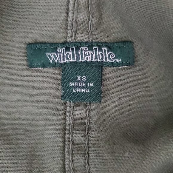 🏆074 Wild Fable Camo Print Denim Overall Mini Dress - Picture 3 of 6